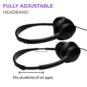 Soundnetic SN313 headset ideal for classrooms, libraries, or computer labs.