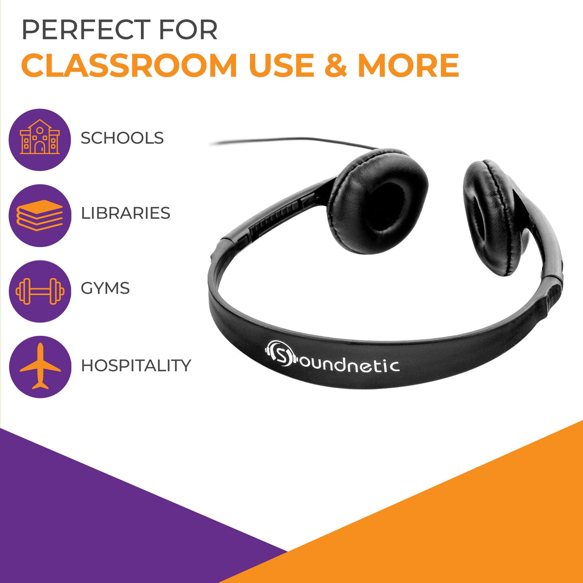 Soundnetic SNCCV inline volume control allows quiet, simple adjustments.