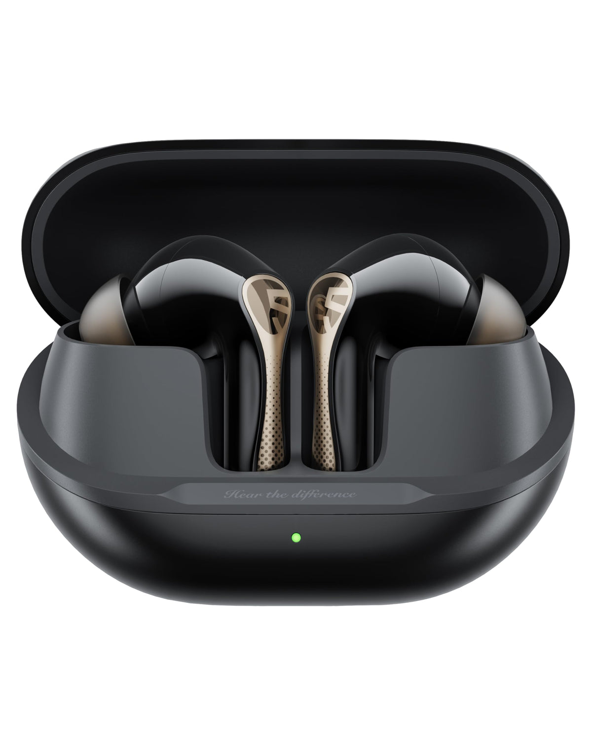 SoundPEATS Air5 Pro+ case open for quick on-the-go charging