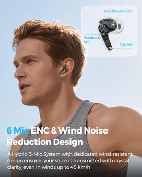 SOUNDPEATS C30 worn during commute demonstrating comfort and secure fit