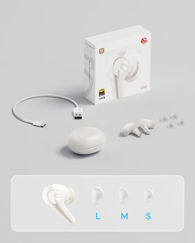 SoundPEATS retail packaging with accessories highlighting ready‑to‑use kit