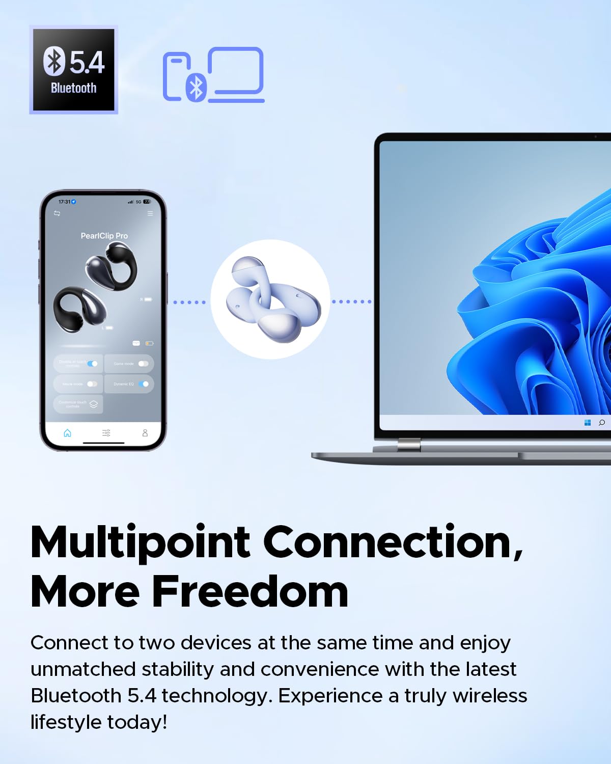 SoundPEATS charging case with cable showing fast charge convenience