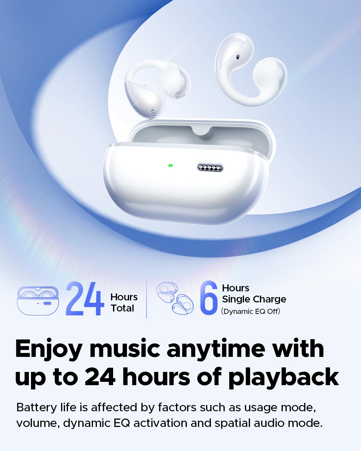 SoundPEATS lifestyle image commuting with earbuds showing all-day comfortable use