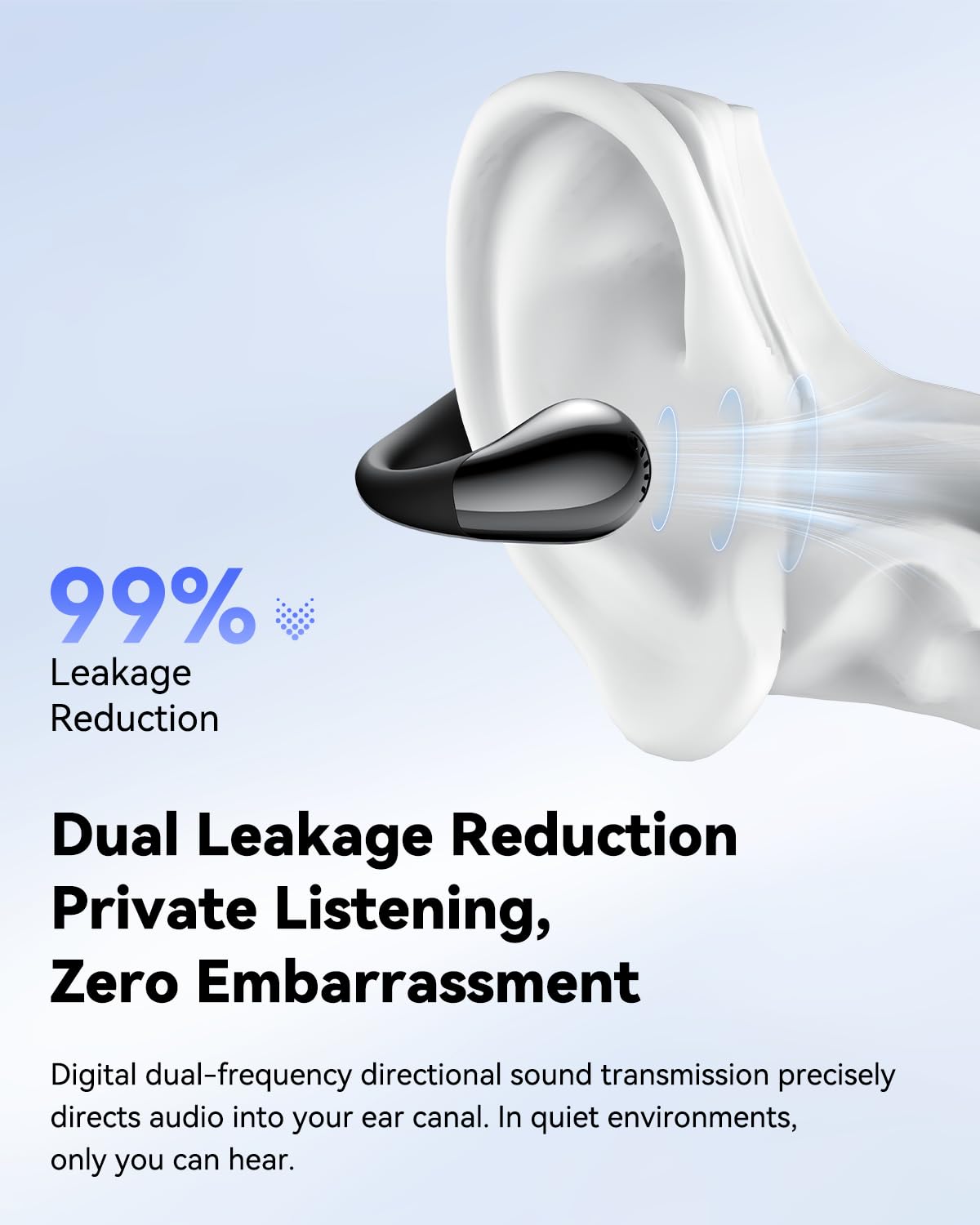 soundpeats PearlClip Pro held in hand for size and portability advantage