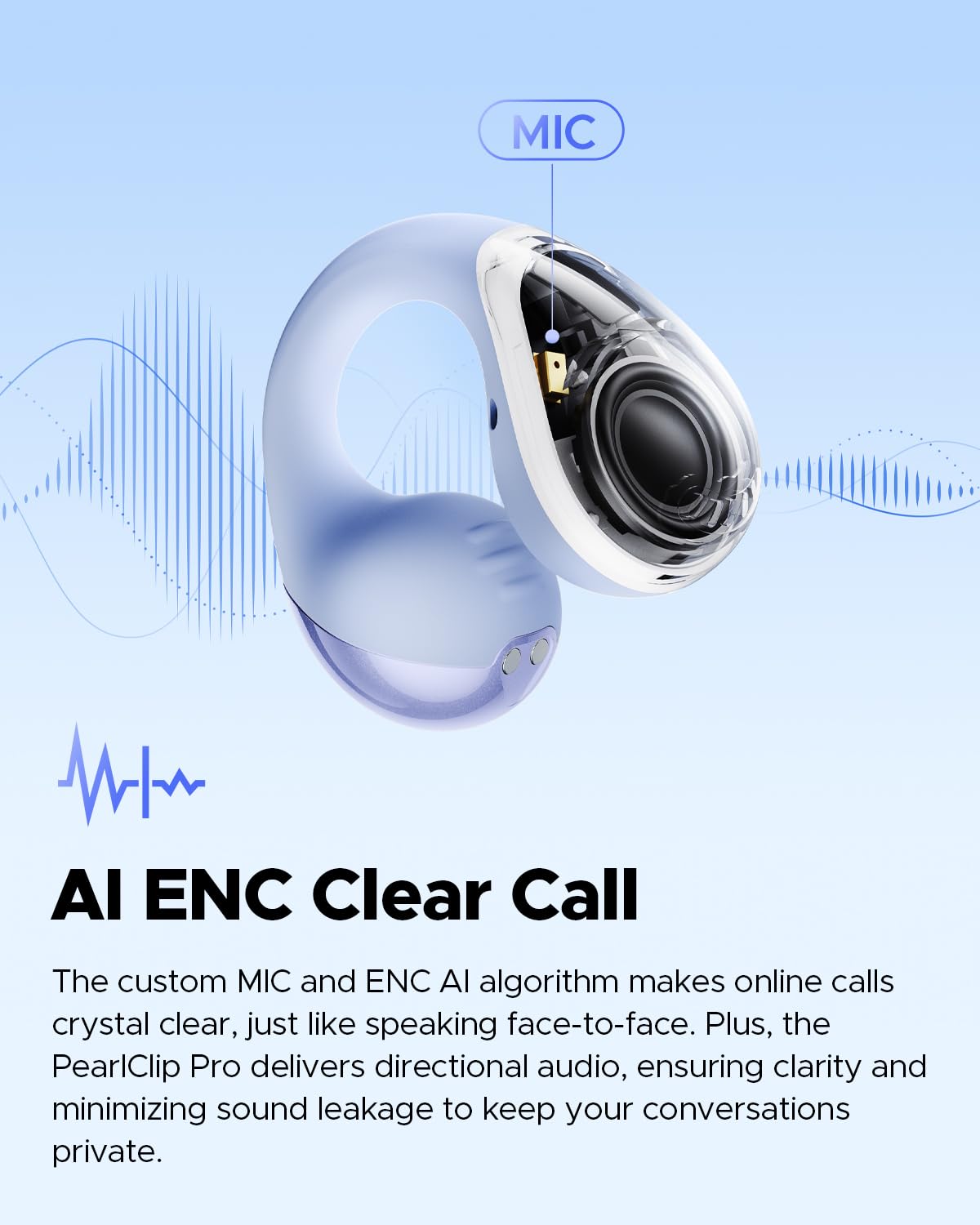 SoundPEATS earbuds next to phone showing compact size and portability
