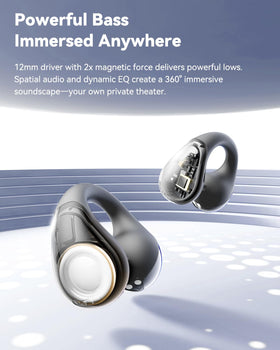 soundpeats PearlClip Pro on athlete demonstrating ipx5 sweat resistance