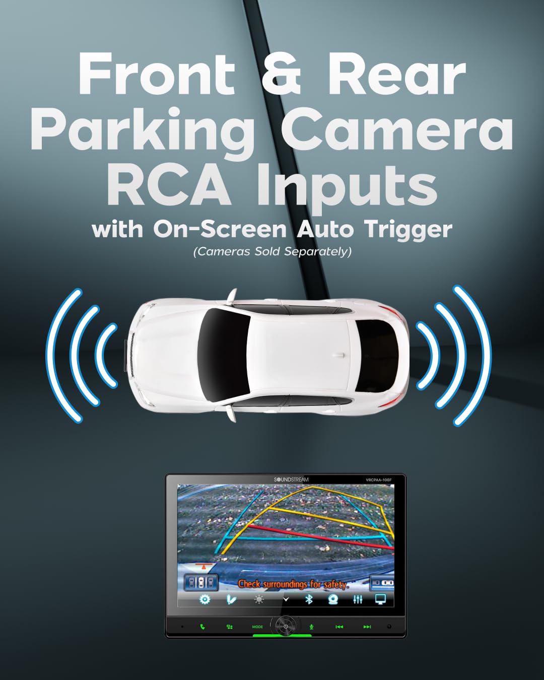 Soundstream VRCPAA-106F Bluetooth enables hands-free calls and quick contact access.