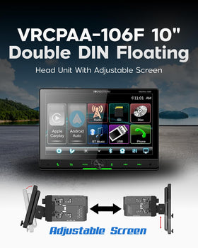 Soundstream VRCPAA-106F front/rear camera input with 12V trigger aids parking.