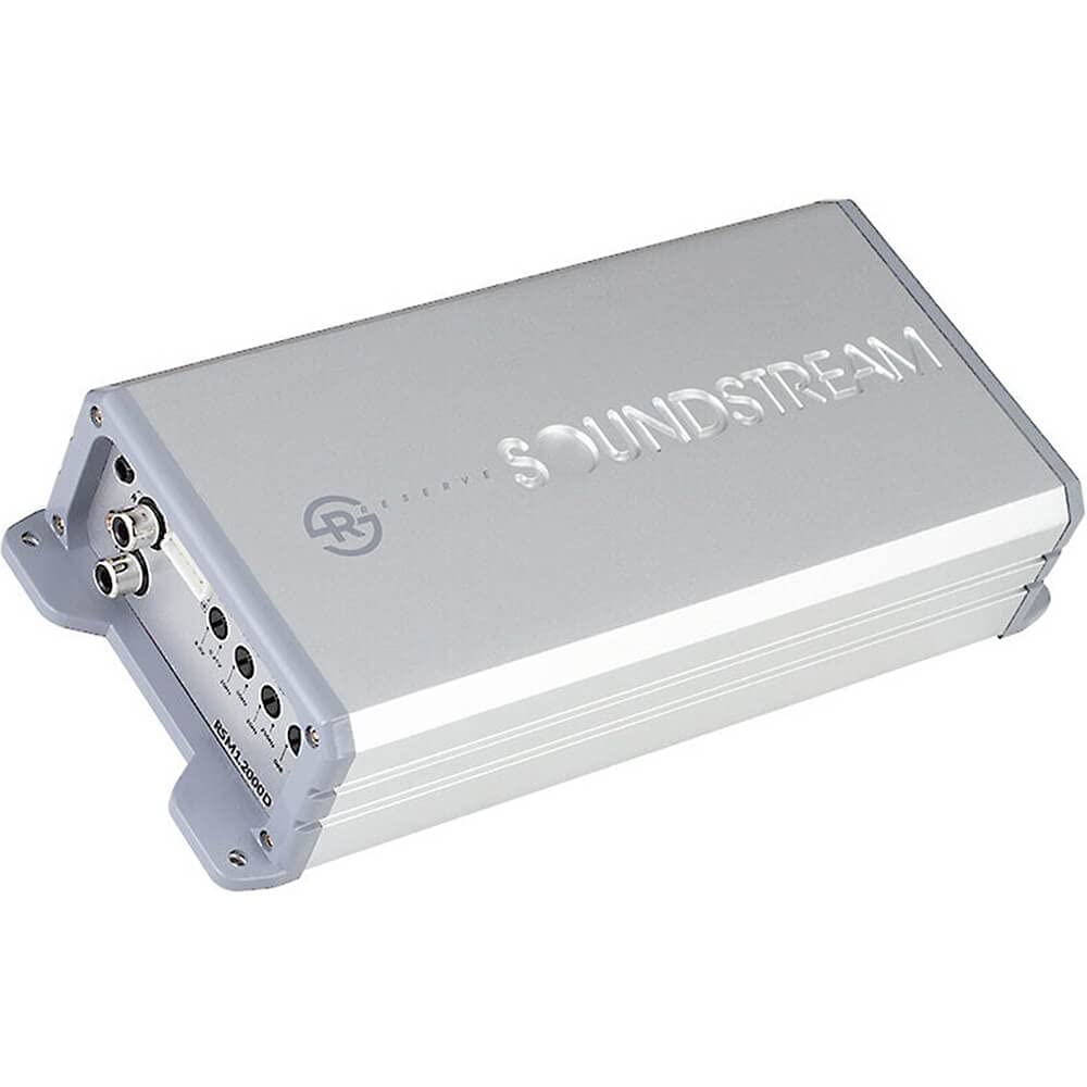 Sound Stream RSM1.2000D back panel with ports for versatile wiring options.