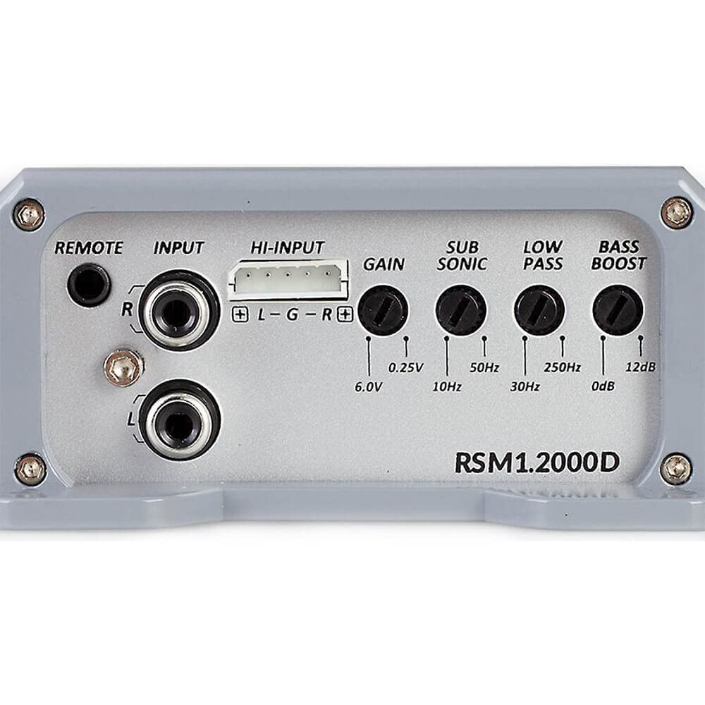 Sound Stream RSM1.2000D compact design fits small dash cavities.