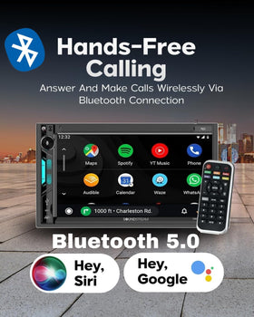 Soundstream VRCPAA-7DR Bluetooth hands-free calling and wireless music streaming.