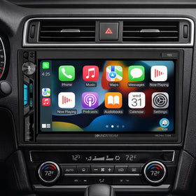 Soundstream VRCPAA-7DRM Apple CarPlay in action for safer, hands-free navigation