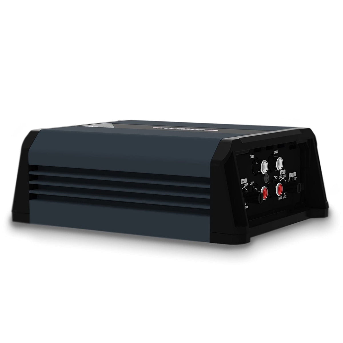 SounDigital 800.4 EVO compact installation on a motorcycle for under-seat or saddlebag fit