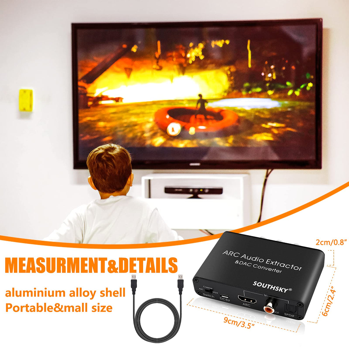 Southsky mini metal enclosure highlights compact, sturdy design.