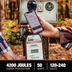 Southwire 50A Wireless Surge Guard travel-ready device
