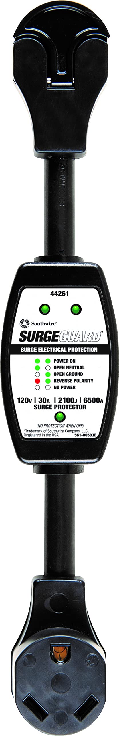 Southwire RV surge protector 30A safeguards campground power and protects your RV's electrical system.