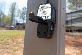 Southwire Surge Guard 30A diagnostics display highlights enhanced fault detection.