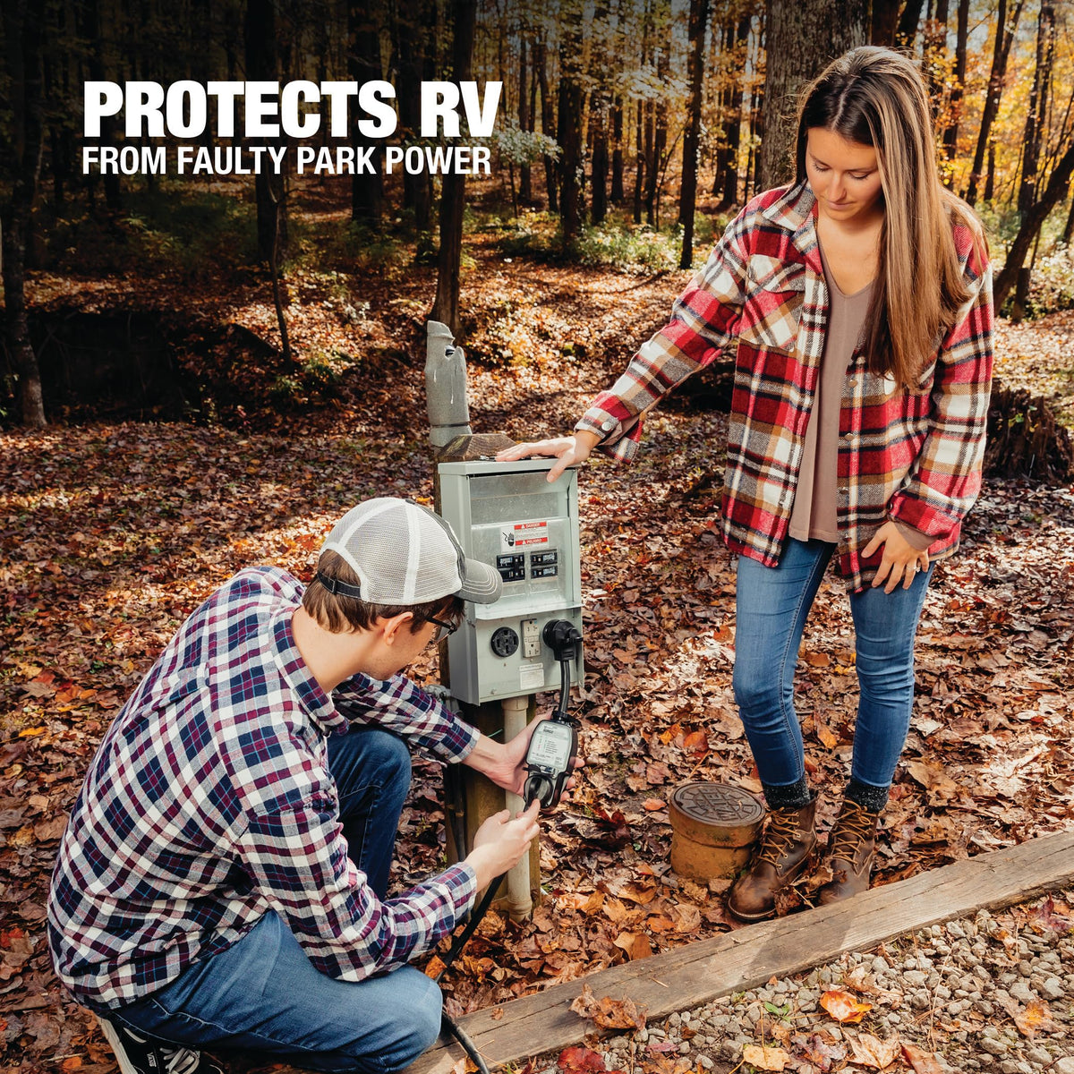 Southwire Surge Guard easy-T-Pull handle enables quick connection.