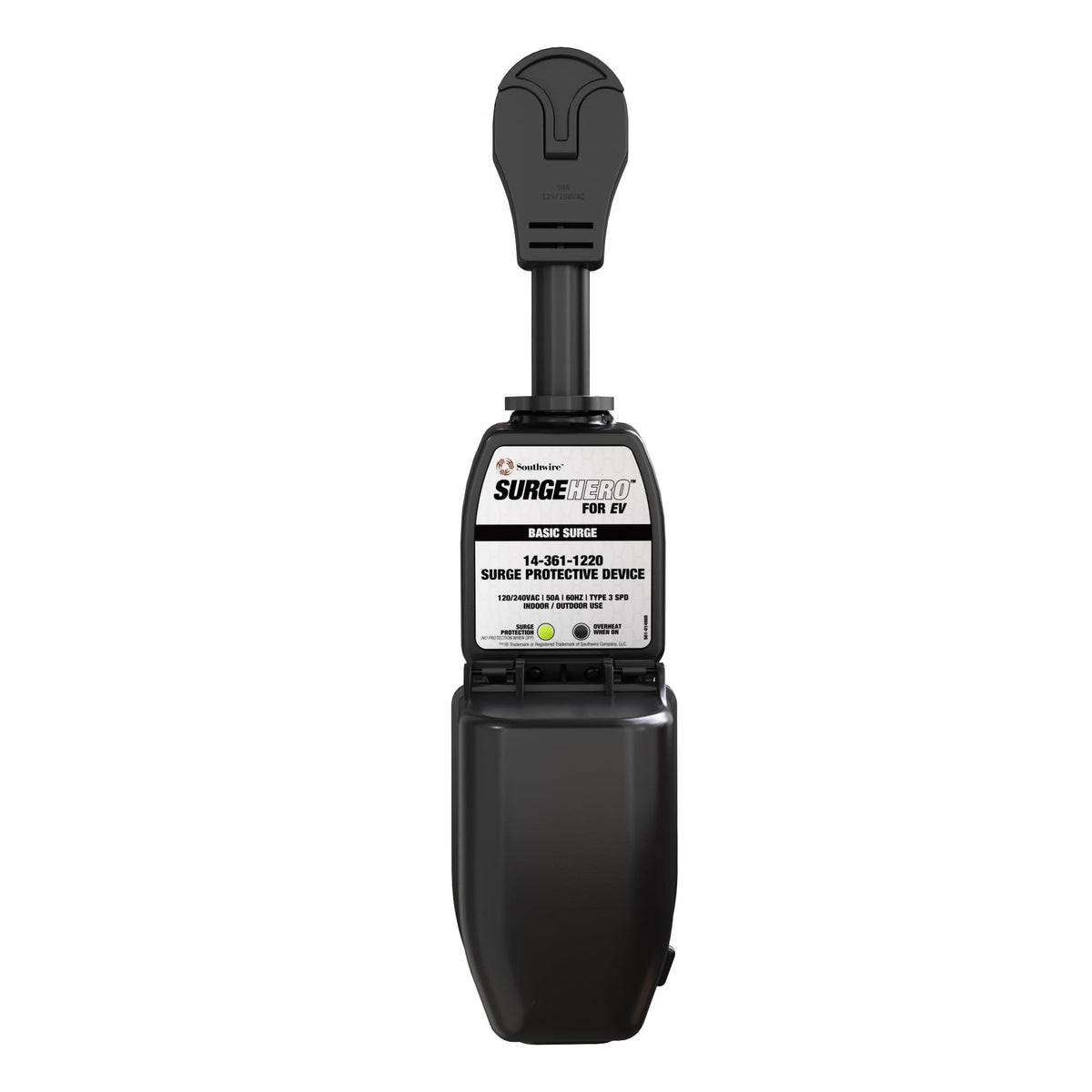 Southwire SurgeHero 240V 50A inline design enables reliable home charging.