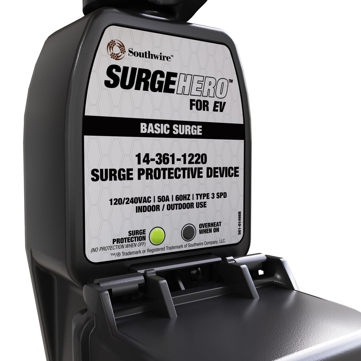 Southwire SurgeHero surge spent indicator shows protection status.