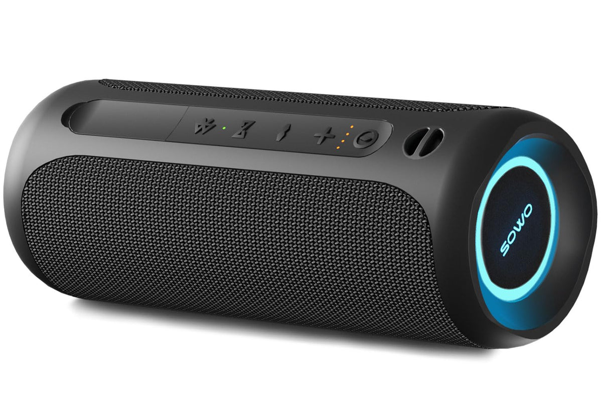 SOWO front view showing speaker and clear sound projection benefit