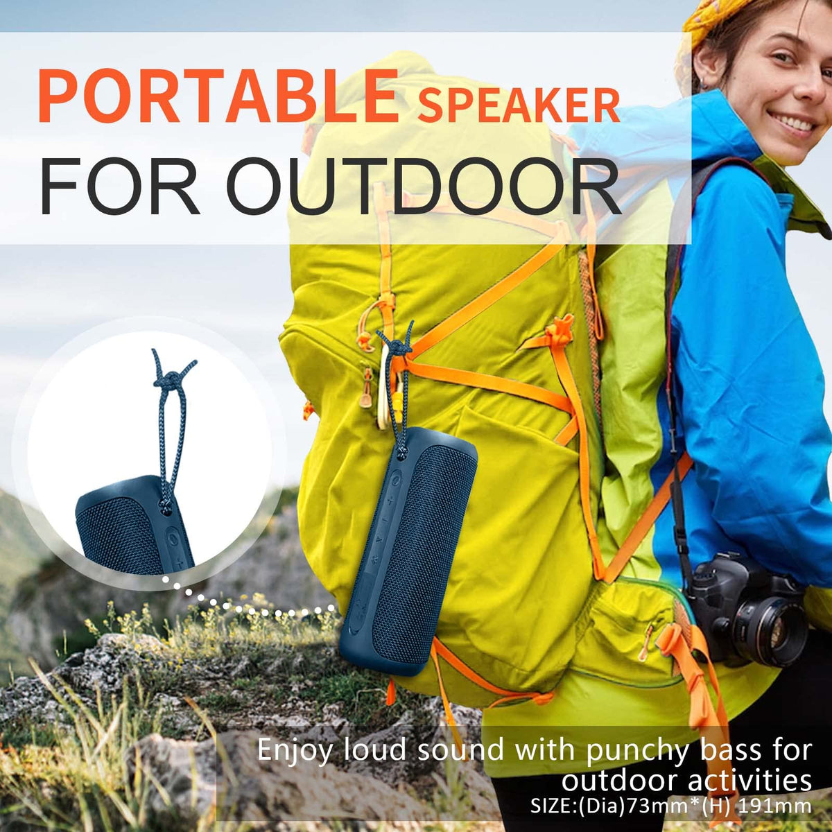 SOWO mounted on backpack showing outdoor portability benefit