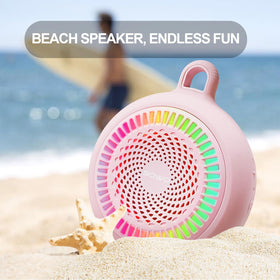 SOWO clip speaker ideal for travel, pool, and kitchen use