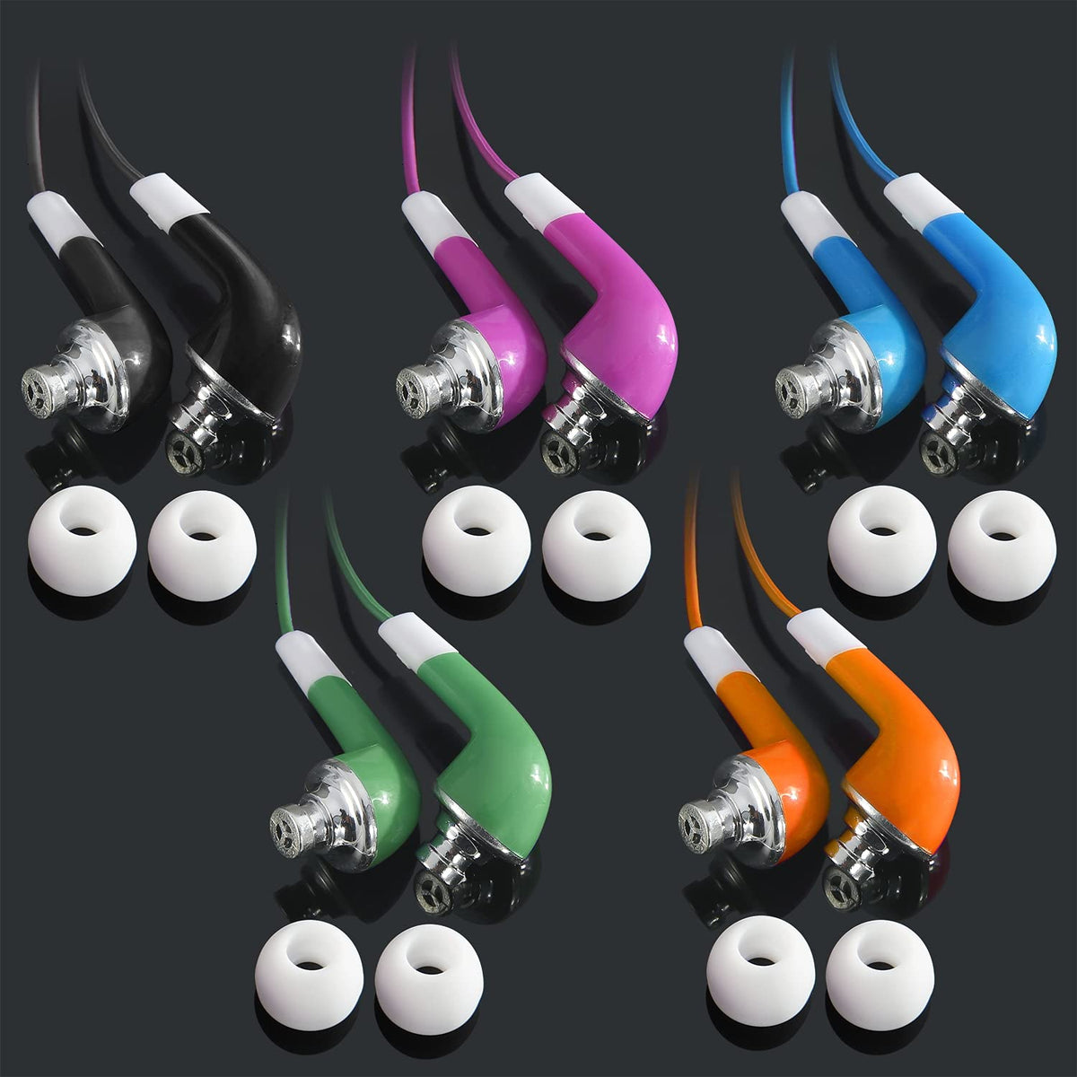 SP SOUNDPRETTY earbuds next to a coin showing size and portability for school storage