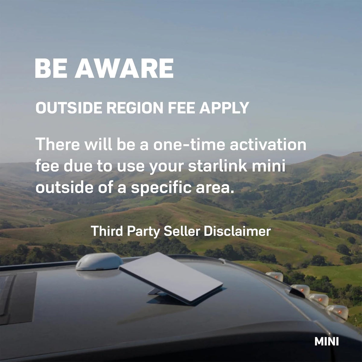 Generic Space X-Starlink Mini in-use with laptop for remote work.