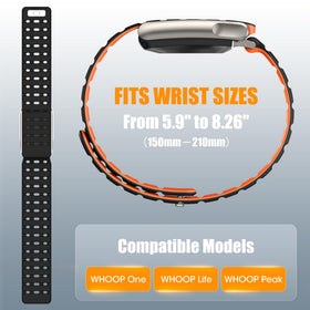 Spapoy Magnetic Sport Band for Whoop 5.0 Peak closure ensures reliable fit for active days.