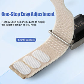 Spapoy Whoop 5.0 band in breathable woven nylon for workouts