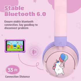 Sparks Plus Kids Headphones built-in microphone for hands-free calls