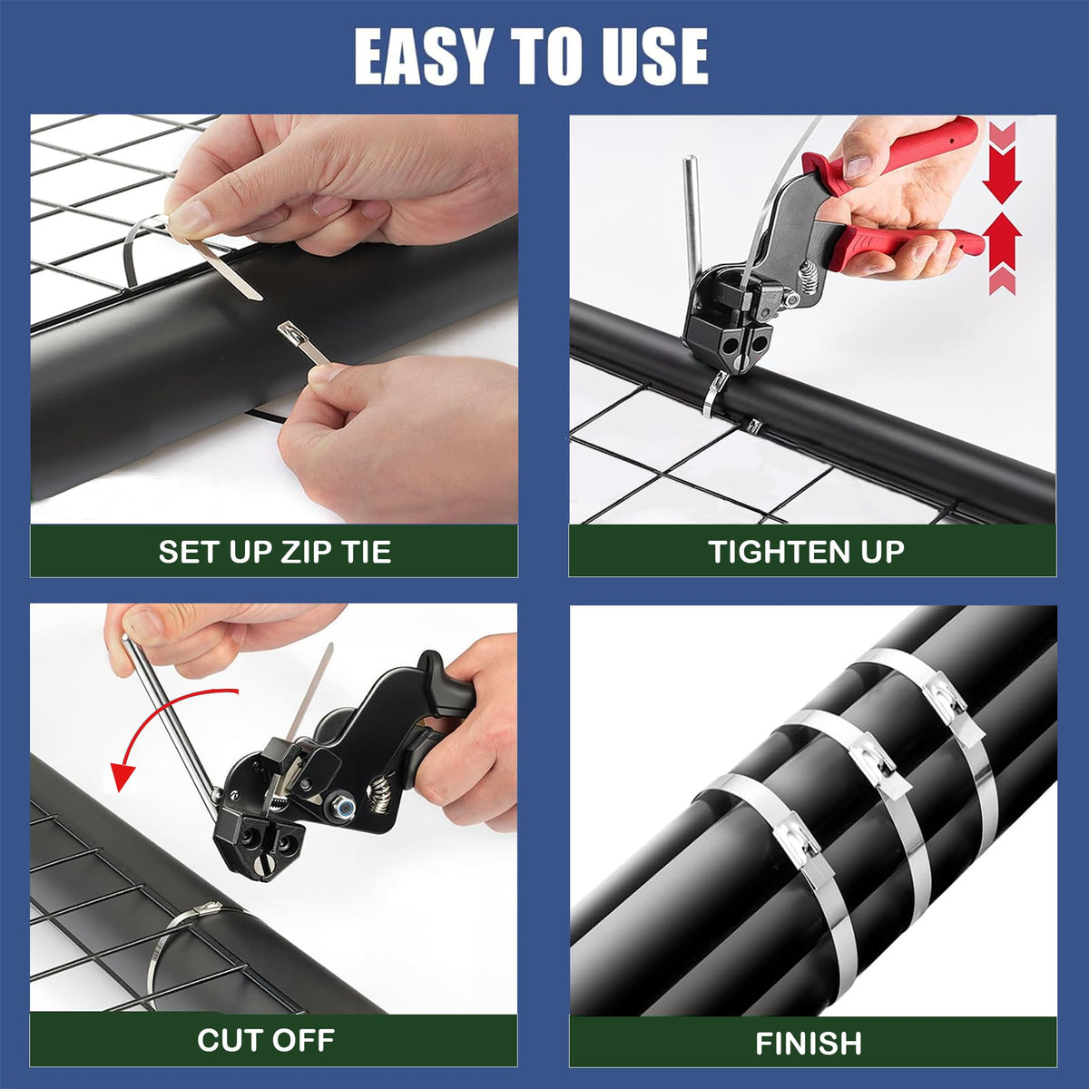 SparkSway tool cutting tie demonstrating clean flush cut benefit