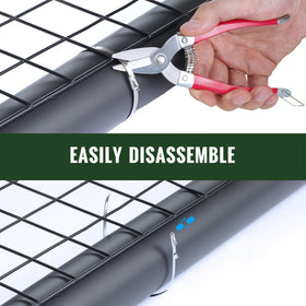 SparkSway stainless steel ties securing outdoor fence for long-lasting hold