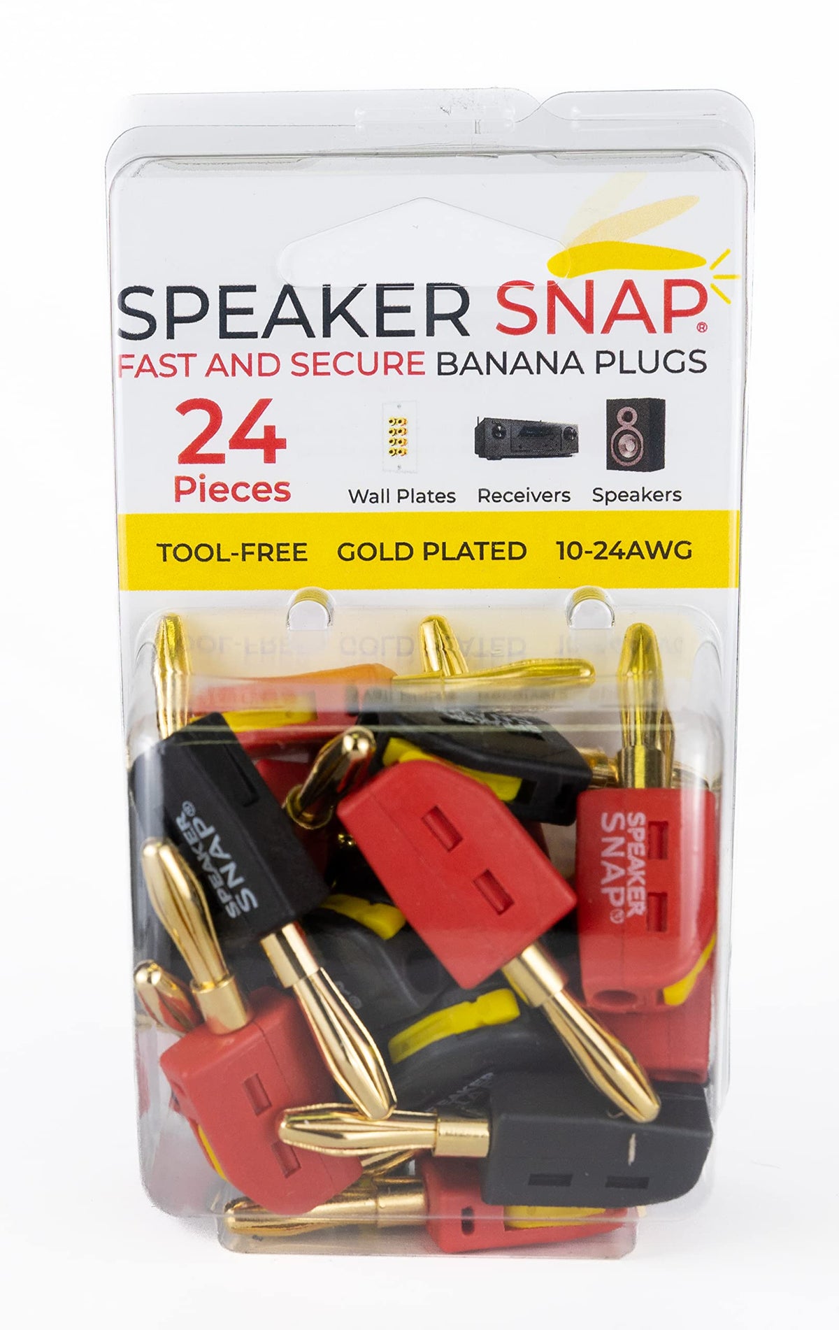 Speaker Snap in a home theater setup speeding speaker system installation