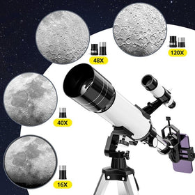 SPECILITE 16x-120x magnification enables flexible stargazing and birdwatching