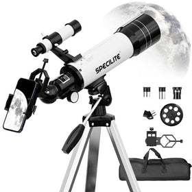 SPECILITE telescope with 70 mm aperture delivers bright lunar views
