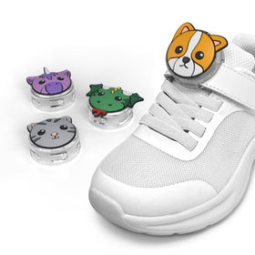 Speck Tagimals Blaze dragon holder secures AirTag on shoe for quick locating during trips