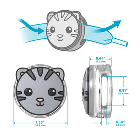 Speck Tagimals Milo dog holder adds fun visibility to a sneaker while tracking