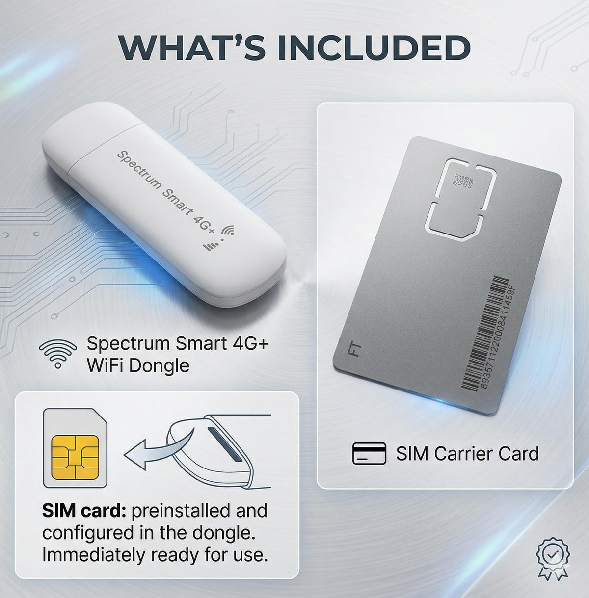 Spectrum Smart in a travel setup on a plane tray offering reliable WiFi