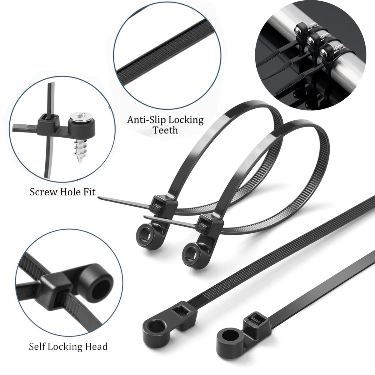 SPEDPAI detailed strap texture and teeth showing reliable self-locking grip
