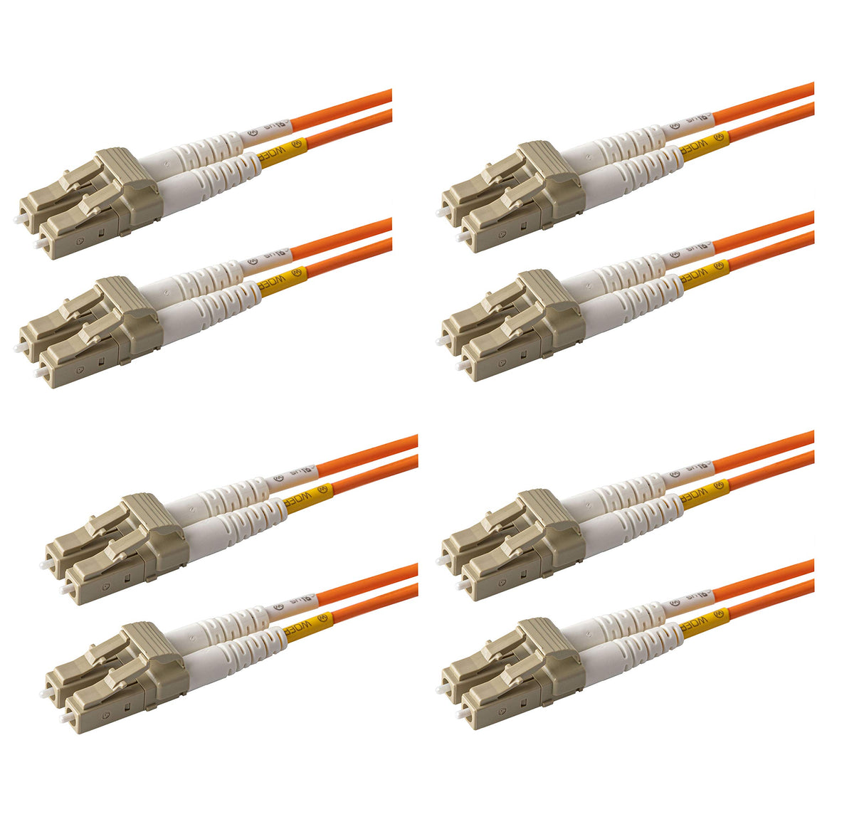 SpeedyFiberTX front packaging showing 4-pack and orange zipcords for quick installation