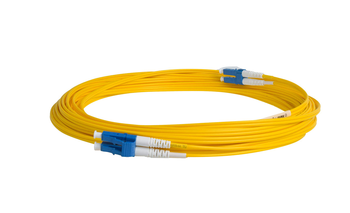 SpeedyFiberTX lc duplex connector with short boot for easy deployment