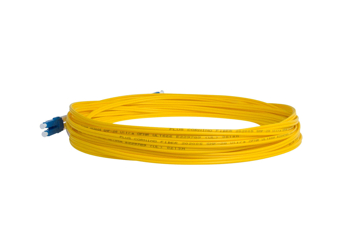 SpeedyFiberTX yellow heat shrink coding for clear channel identification.