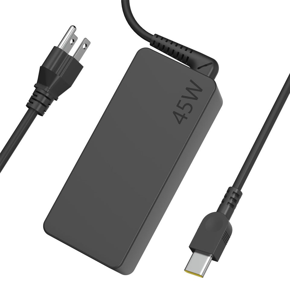 Speott 45W USB-C charger front view for desk and travel.