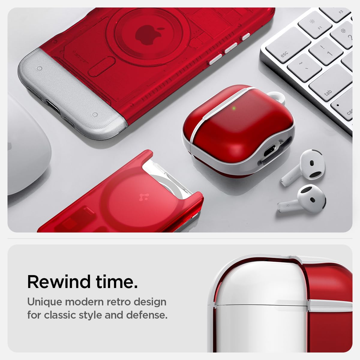 AirPods 4 PC-TPU shell providing drop protection