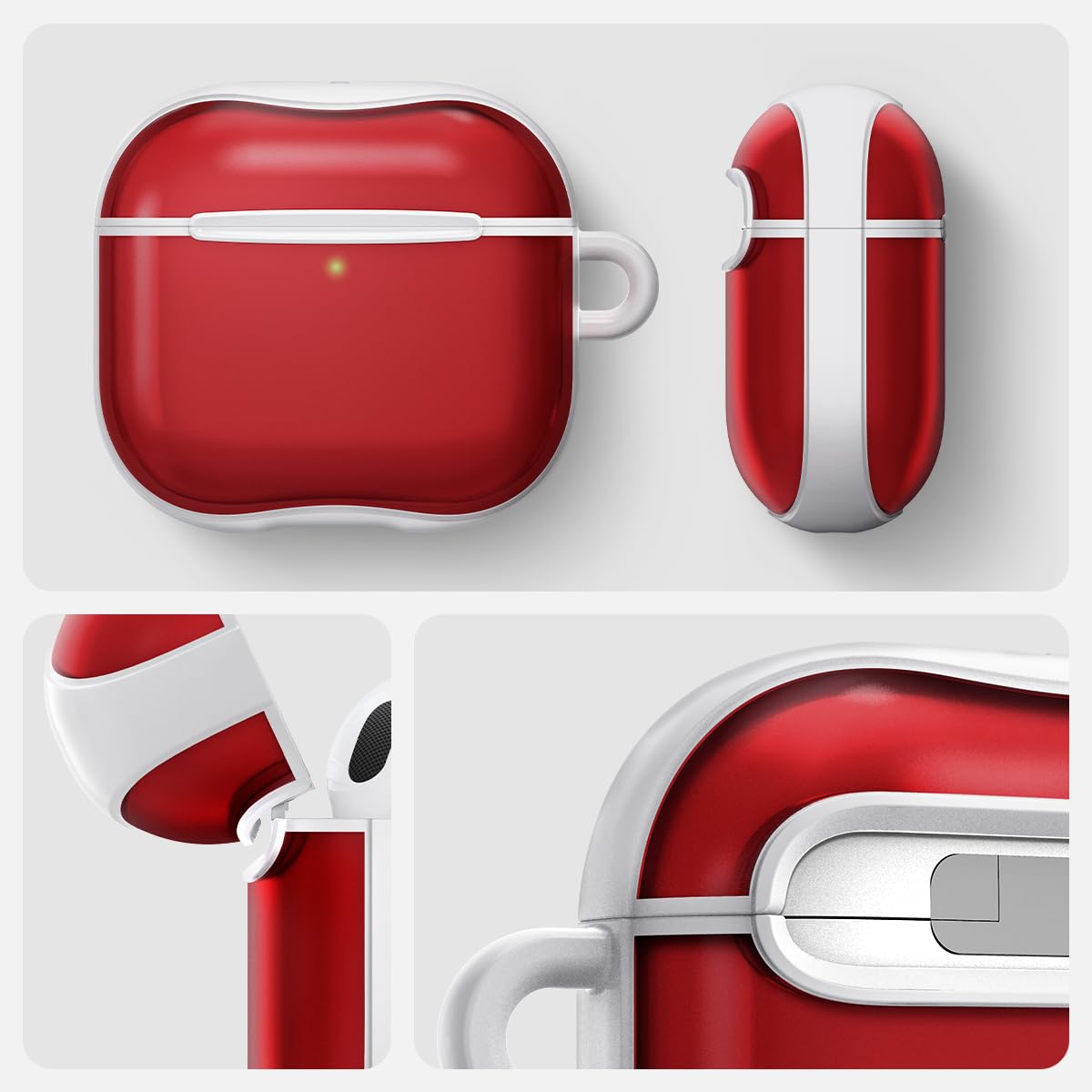 Spigen AirPods 4 Tangerine colorway display