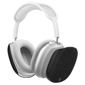 Spigen Urban Fit nylon cover on AirPods Max front view protects against scuffs.