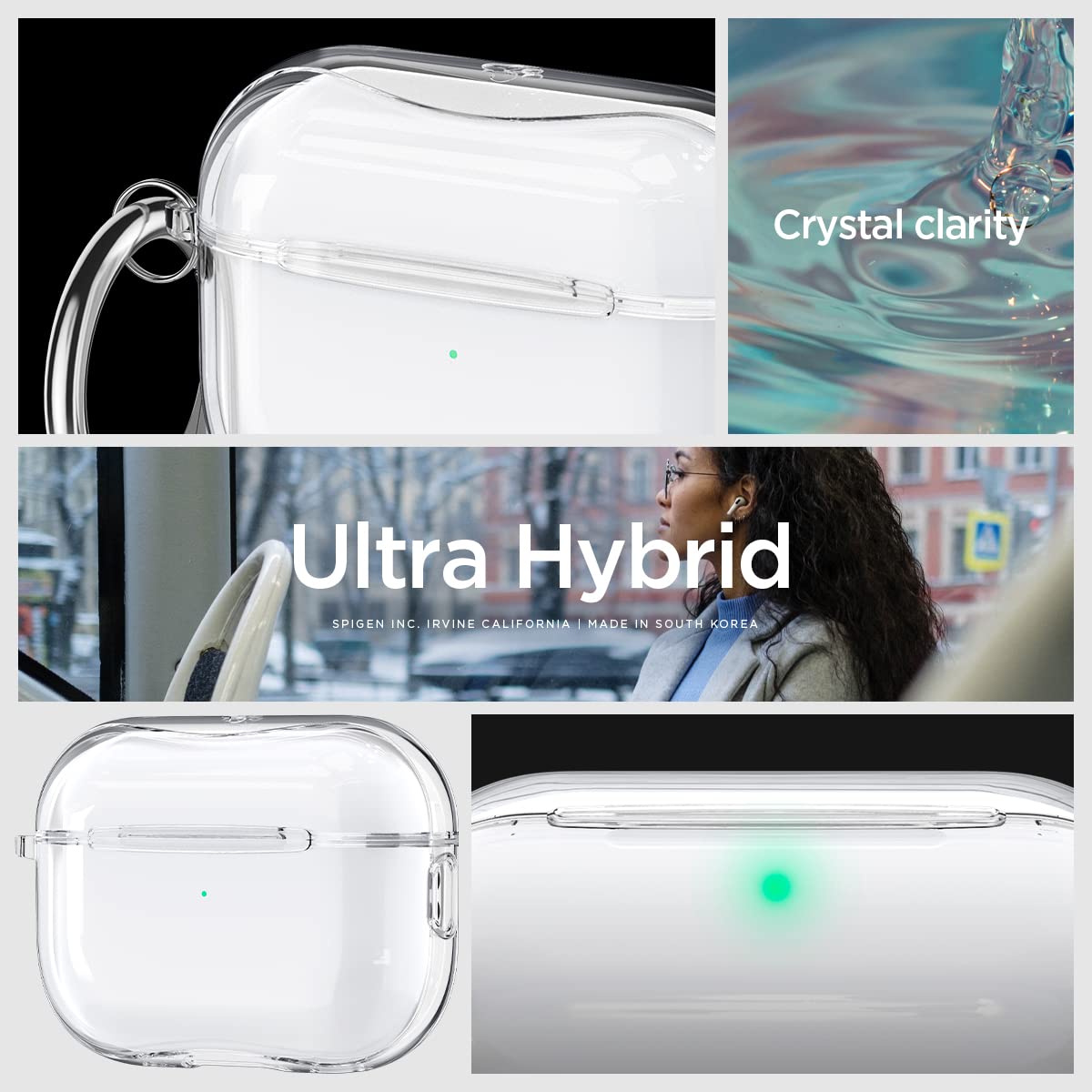 Spigen AirPods Pro 2 case with carabiner for easy on-the-go access