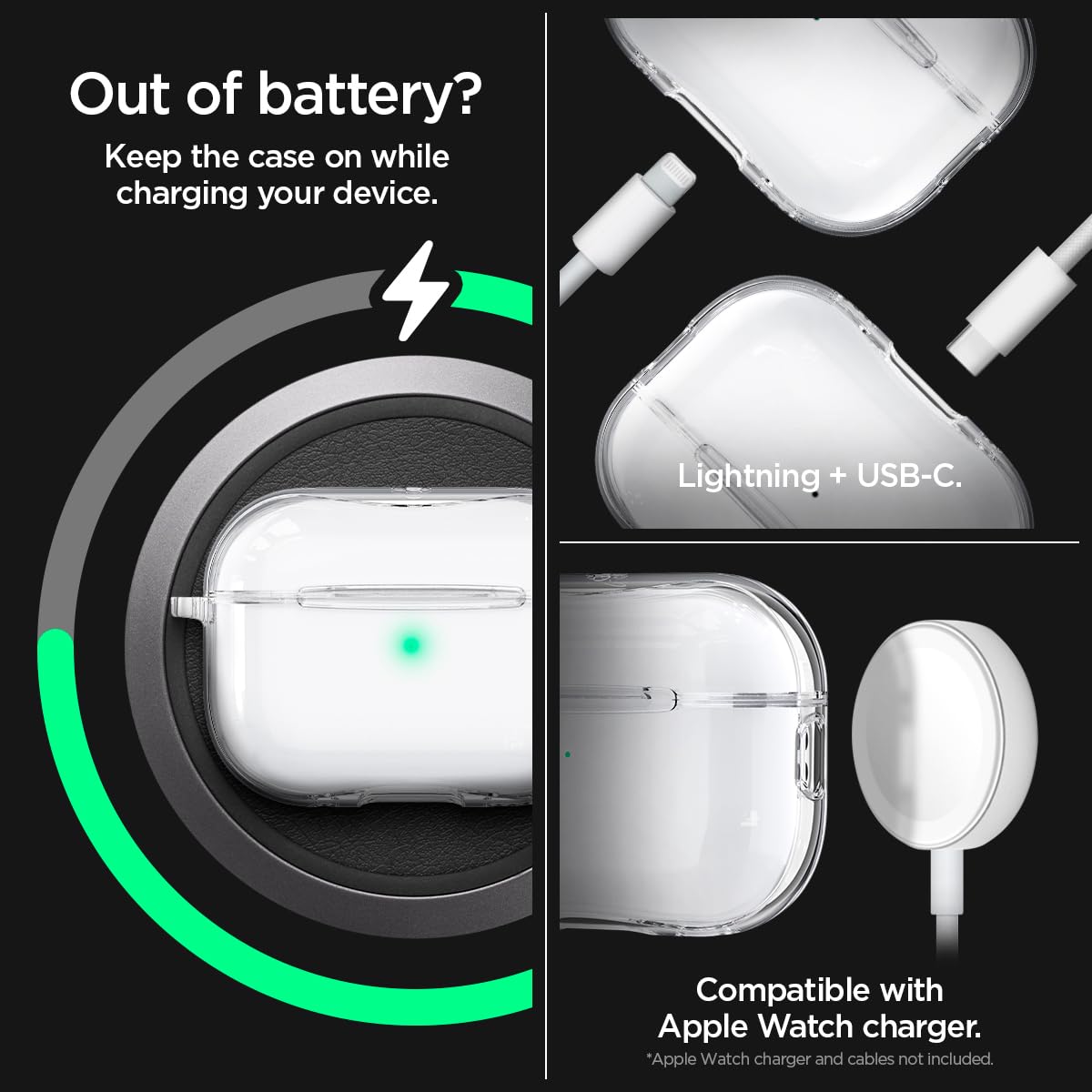 Spigen AirPods Pro 2 case precisely fits AirPods Pro 2 2022